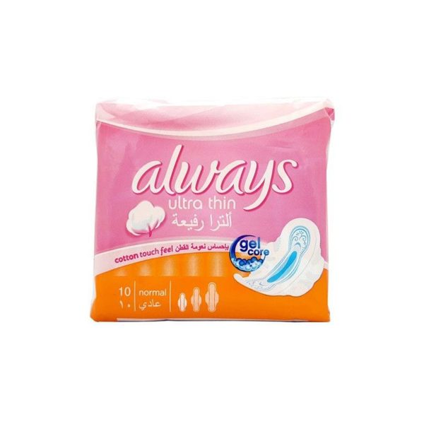 Always Ultra Thin Cotton Normal 10
